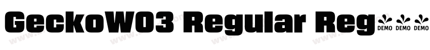 GeckoW03 Regular Reg字体转换